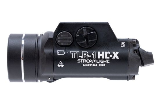 This weapon light features a front battery compartment for easy battery changes.